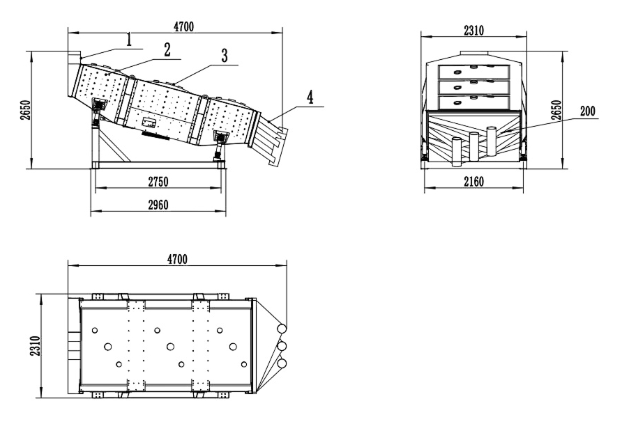 Чертеж оборудования FYBS-2040 Чертеж оборудования FYBS-2040