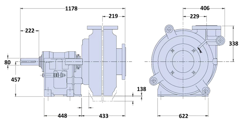 Чертеж оборудования 6/4E-MAH