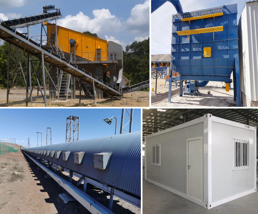 Дробильно-сортировочный комплекс 265TPH Дробильно-сортировочный комплекс 265TPH